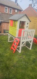 Smoby Speelhuisje met glijbaan met water aansluiting, Ophalen of Verzenden, Gebruikt, Kunststof