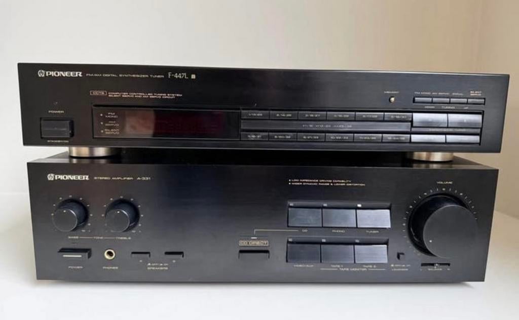 Pioneer A-331 versterker + F-447L tuner – nette set, Ophalen of Verzenden, Zo goed als nieuw, Pioneer