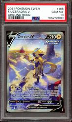 Zeraora V 166 PSA 10 Gezocht., Hobby en Vrije tijd, Verzamelkaartspellen | Pokémon, Ophalen of Verzenden, Nieuw