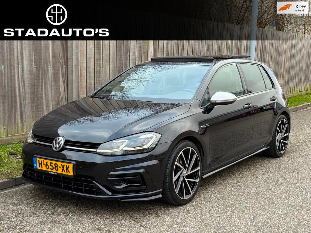 Volkswagen Golf 1.5 TSI DSG Pano|Dynaudio|R Pakket|Full Opti, Auto's, Volkswagen, 4 cilinders, 150 pk, Zwart, Leder