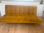 Gele slaapbank twijfelaar van Made, Huis en Inrichting, Gebruikt, Overige kleuren, Tweepersoons, Ophalen of Verzenden