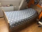 Eenpersoonsbed, Huis en Inrichting, Slaapkamer | Bedden, Ophalen, 90 cm, Eenpersoons, Zo goed als nieuw
