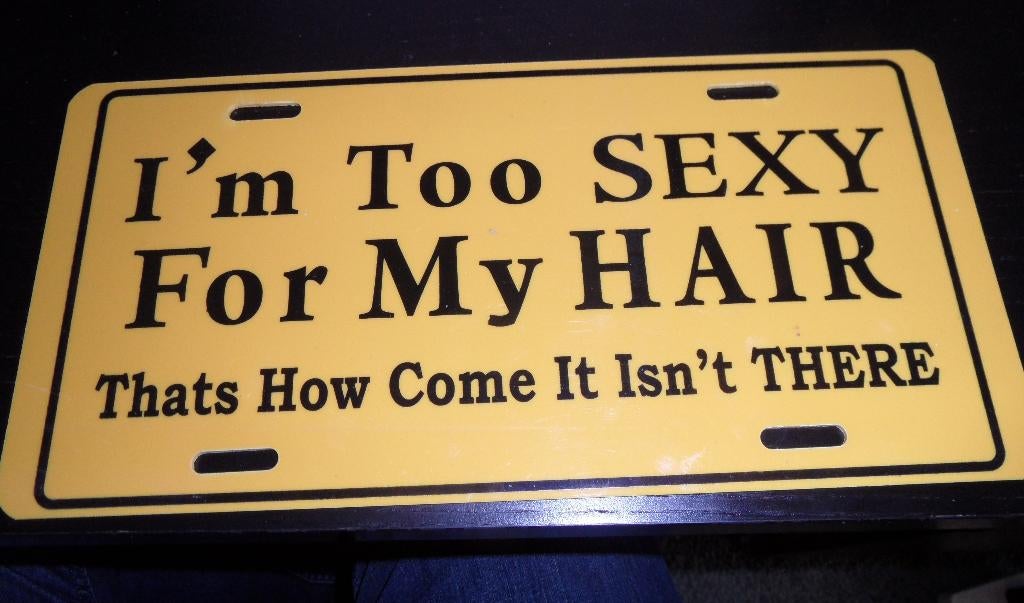 Decoratieve nummerplaat met leuke tekst, Ophalen of Verzenden, Zo goed als nieuw