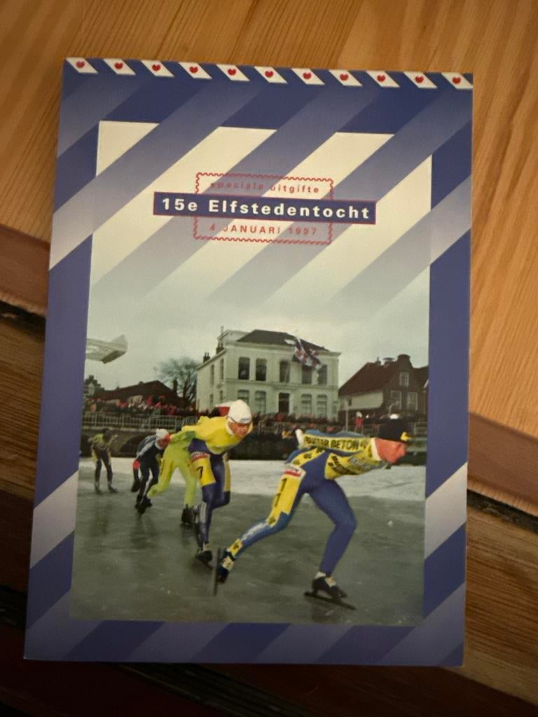 Speciale uitgifte 15e Elfstedentocht 1997 postzegelzegels, Postzegels en Munten, Ophalen of Verzenden, Na 1940, Postfris