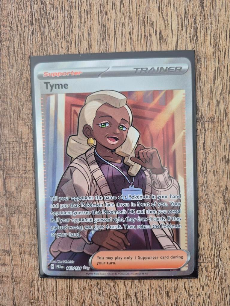Pokémon TCG: Tyme Supporter Trainer Kaart Kaart (143/131), Ophalen of Verzenden, Zo goed als nieuw, Losse kaart