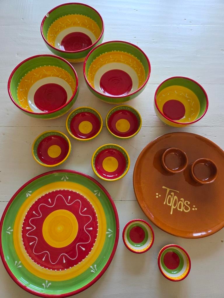 Intermezzo tapas servies, 12-delig, Huis en Inrichting, Keuken | Servies, Ophalen of Verzenden, Aardewerk, Overige stijlen, Kom(men)