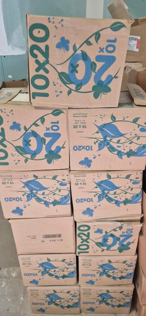 Nieuwe witte wandtegels 10x20 cm - 10 m² beschikbaar, Nieuw, Minder dan 20 cm, 10 m² of meer, Wandtegels