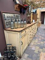 Stoer dressoir, werktafel, lades, keukenelement, massiefhout, Ophalen