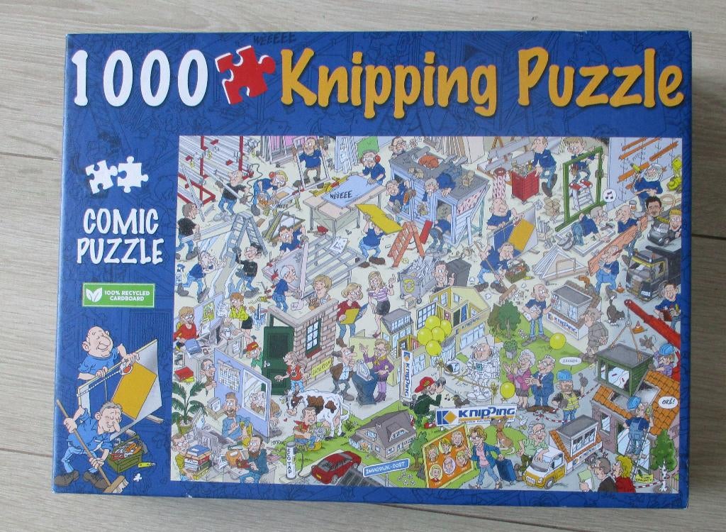 Comic puzzel 1000 stukjes KNIPPING Zwaagdijk Oost Noordh., Ophalen of Verzenden, 500 t/m 1500 stukjes, Zo goed als nieuw