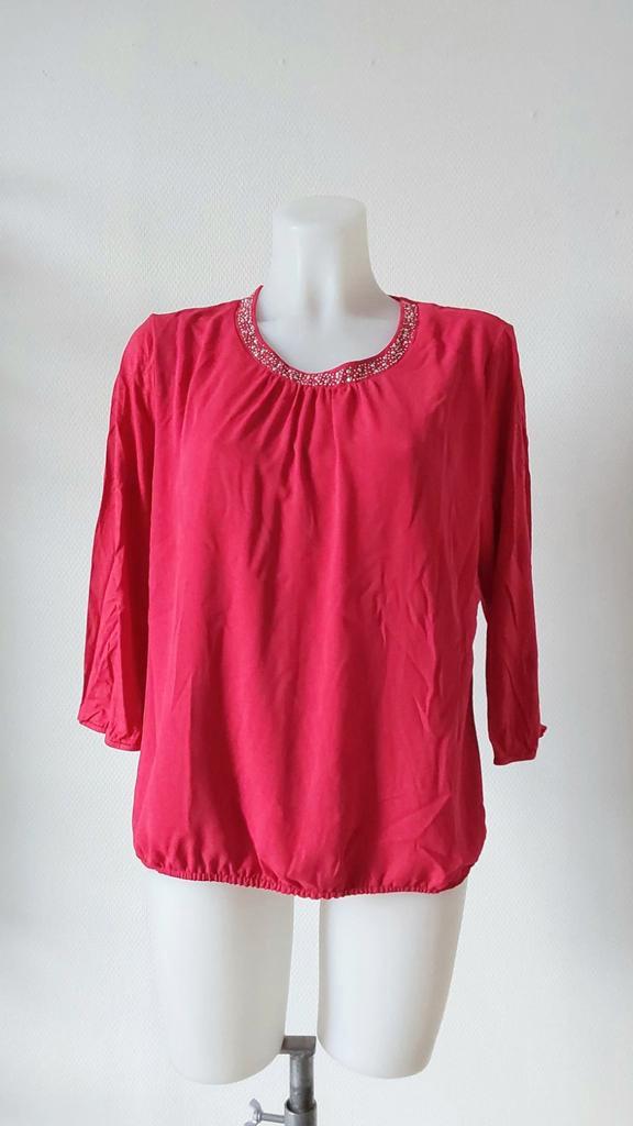 Frank Walder top maat 40, Kleding | Dames, Tops, Zo goed als nieuw, Maat 38/40 (M), Rood, Lange mouw, Ophalen of Verzenden