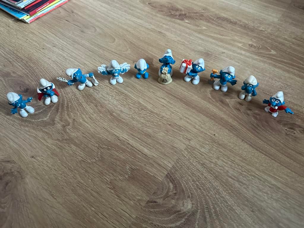Smurfen Peyo Schleich - 10 verschillende Smurfen, Ophalen of Verzenden, Gebruikt, Verschillende Smurfen, Poppetje, Figuurtje of Knuffel