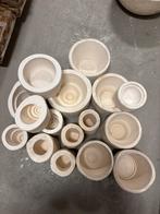 Gipsmallen vassen en bloempotten, Ophalen, Gebruikt