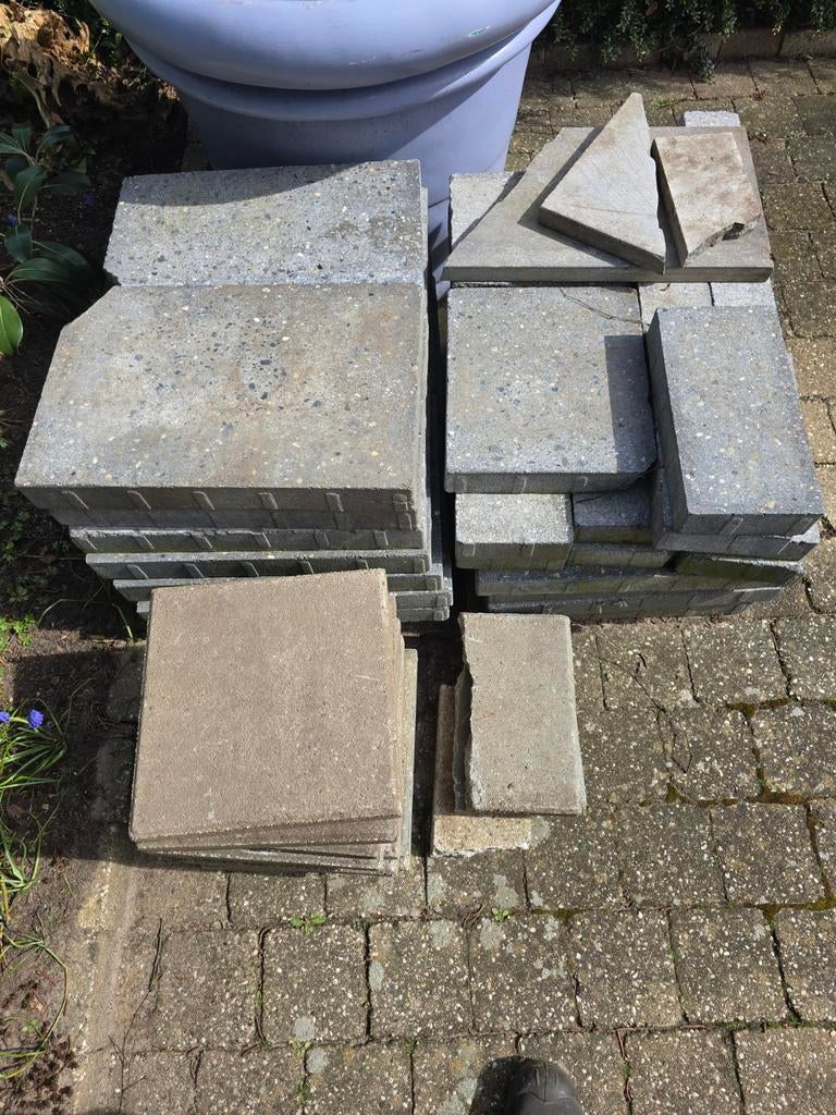 Diverse partij gebruikte terrastegels en klinkers, Tuin en Terras, Ophalen, Gebruikt, Minder dan 5 m², Beton