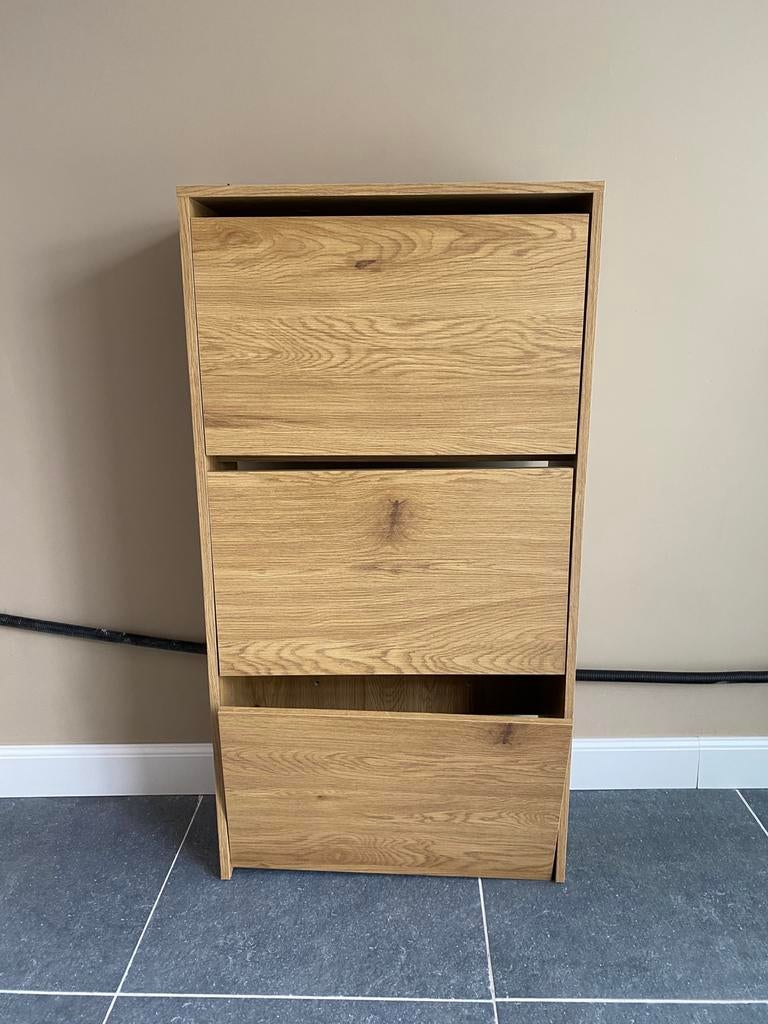 Schoenenkast licht eiken Jysk, Ophalen, Gebruikt