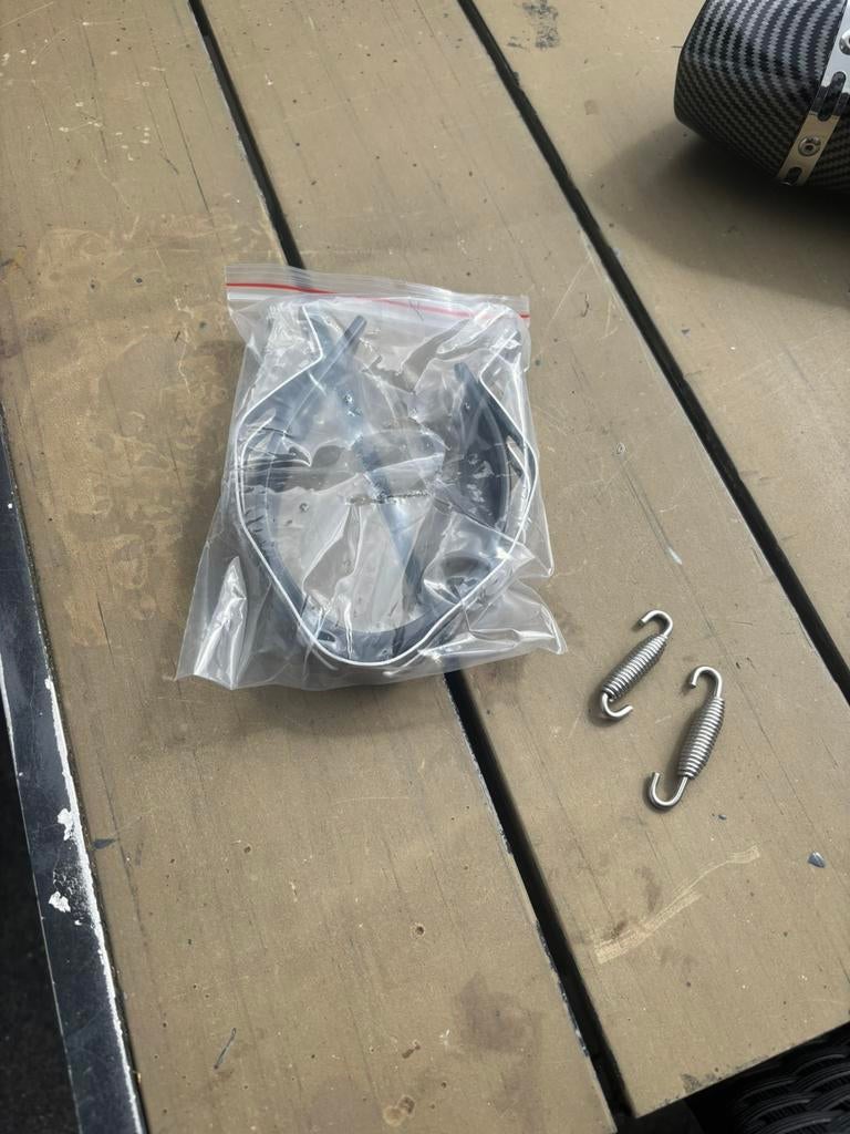 Universele Crossmotor Demper - Carbon Look Uitlaat, Ophalen of Verzenden, Nieuw