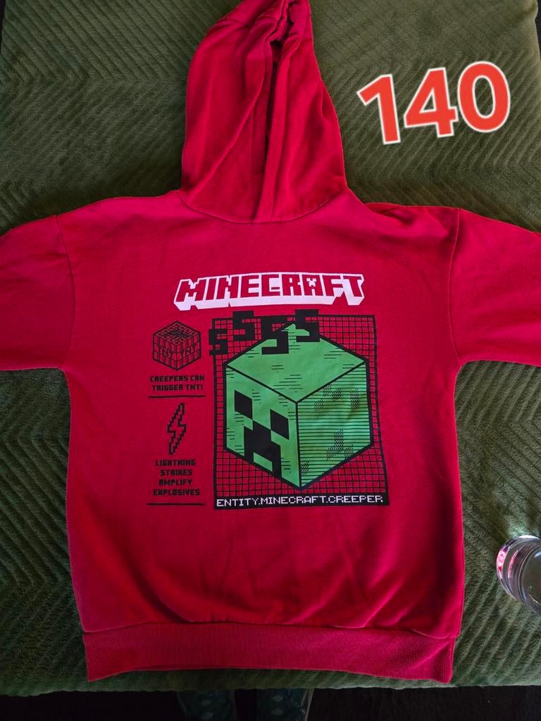 Minecraft hoodie - Diverse designs en kleuren, Gebruikt, Jongen of Meisje, Trui of Vest, Minecraft