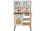 Luxe Houten Speelkeuken - Rotan & Goud - NIEUW IN DOOS, Ophalen of Verzenden, Nieuw, Hout, Speelkeuken
