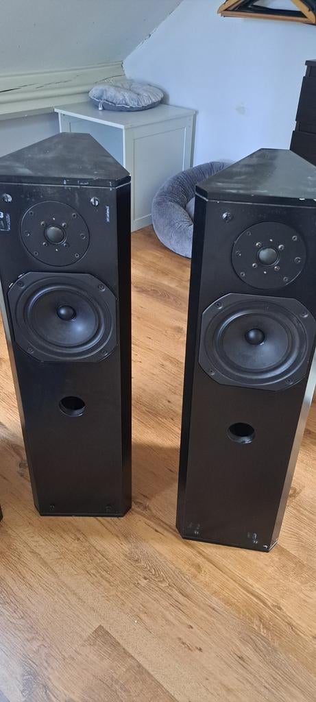 Driade model 7 en 9 speakers, Audio, Tv en Foto, Luidsprekers, Gebruikt, Minder dan 60 watt, Front, Rear of Stereo speakers, Ophalen