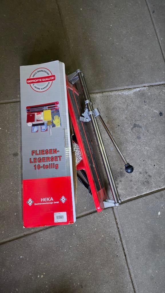Tegelsnijder met tegelleggerset (10-delig) van Heka, Ophalen of Verzenden