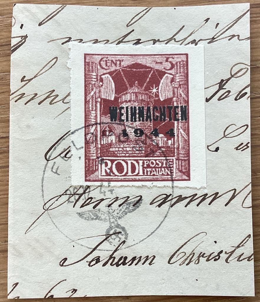 Feldpostmarke Rhodos 1944, Verzenden
