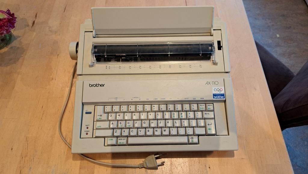 Typemachine Brother AX 110, Ophalen