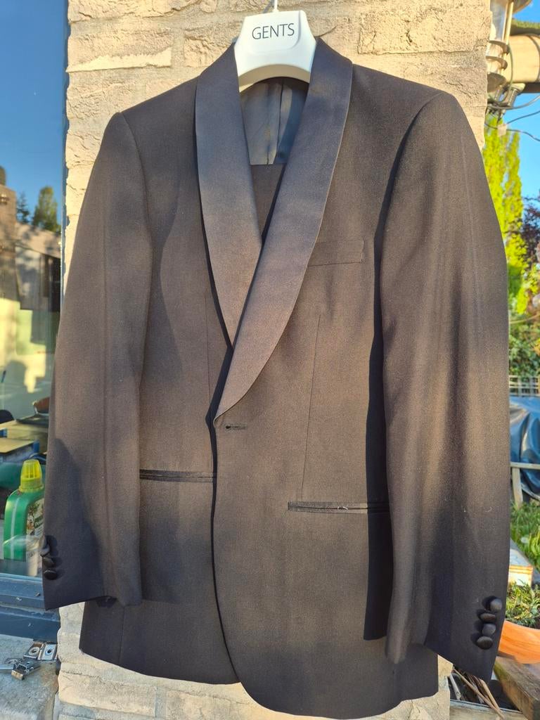 Stijlvol 3-delig Gents Smoking Pak - Maat Small, Onbekend, Zwart, Ophalen of Verzenden, Zo goed als nieuw