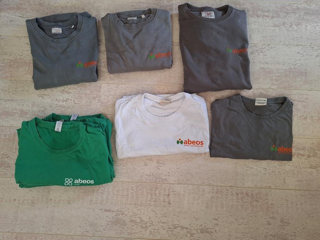 Abeos werkkleding (x8), Kleding | Heren, T-shirts, Zo goed als nieuw, Maat 52/54 (L), Ophalen of Verzenden