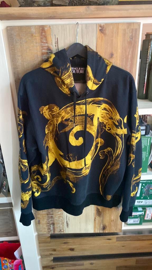 Versace hoodie /trui maat xl, Ophalen of Verzenden, Zo goed als nieuw, Maat 56/58 (XL), Zwart
