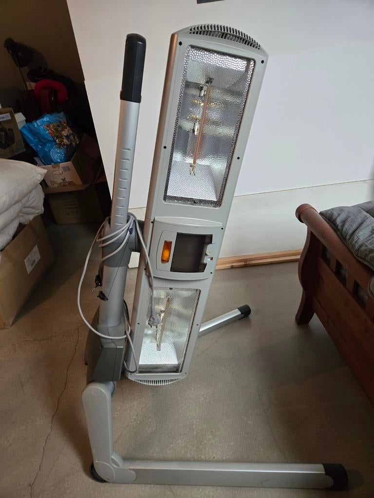 Mobiele zonnebank, Ophalen, Zonnebank enkelzijdig, Minder dan 10 lampen