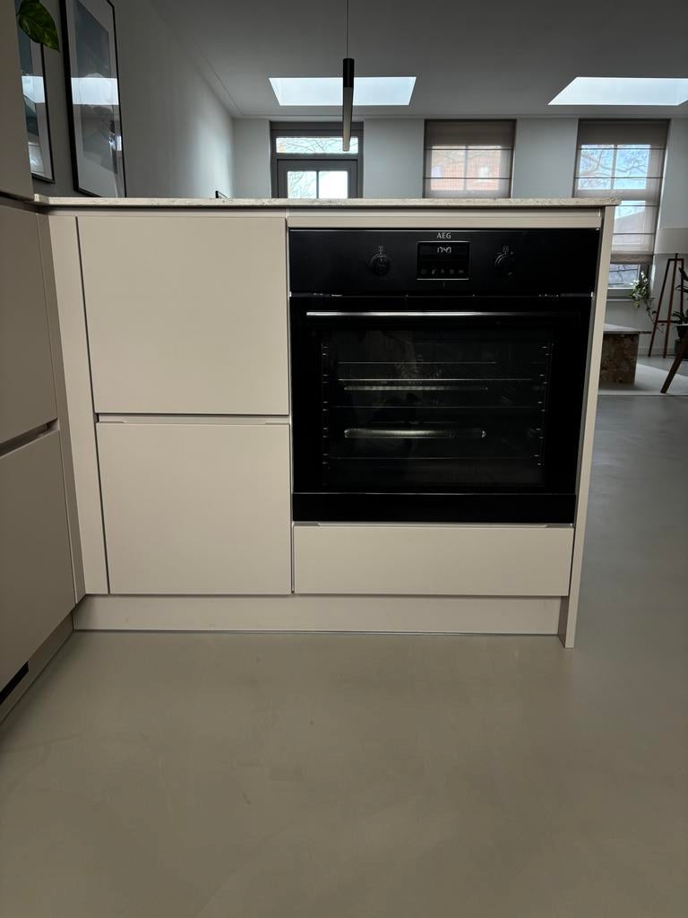 Kvik keukeneiland met Jetstone composiet blad - Zgan, Ophalen, Overige typen, Zo goed als nieuw, Composiet