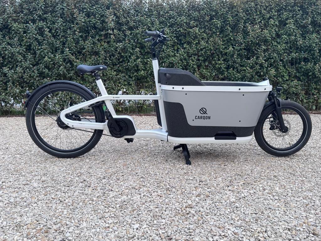 Carqon Cruise E2 bakfiets wit 625wh- nieuw! 15 km, Fietsen en Brommers, Fietsen | Bakfietsen, 2 kinderen, Ophalen, Overige merken