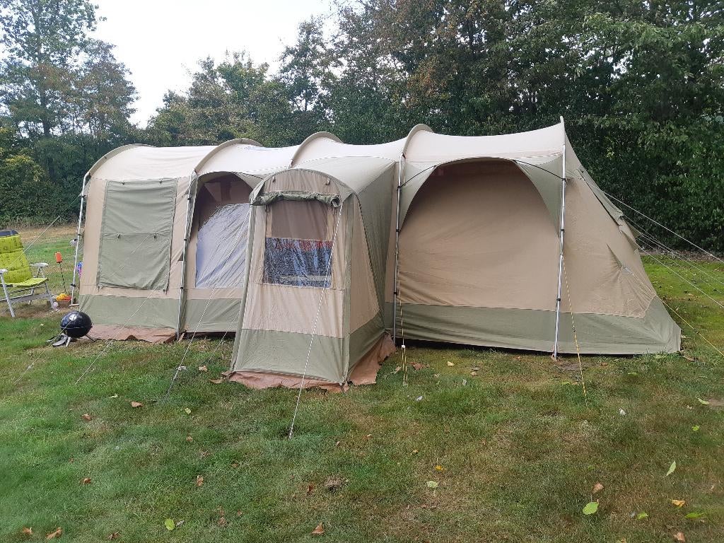 Tent met bagagewagen, Caravans en Kamperen, Ophalen, Gebruikt, Tot en met 4