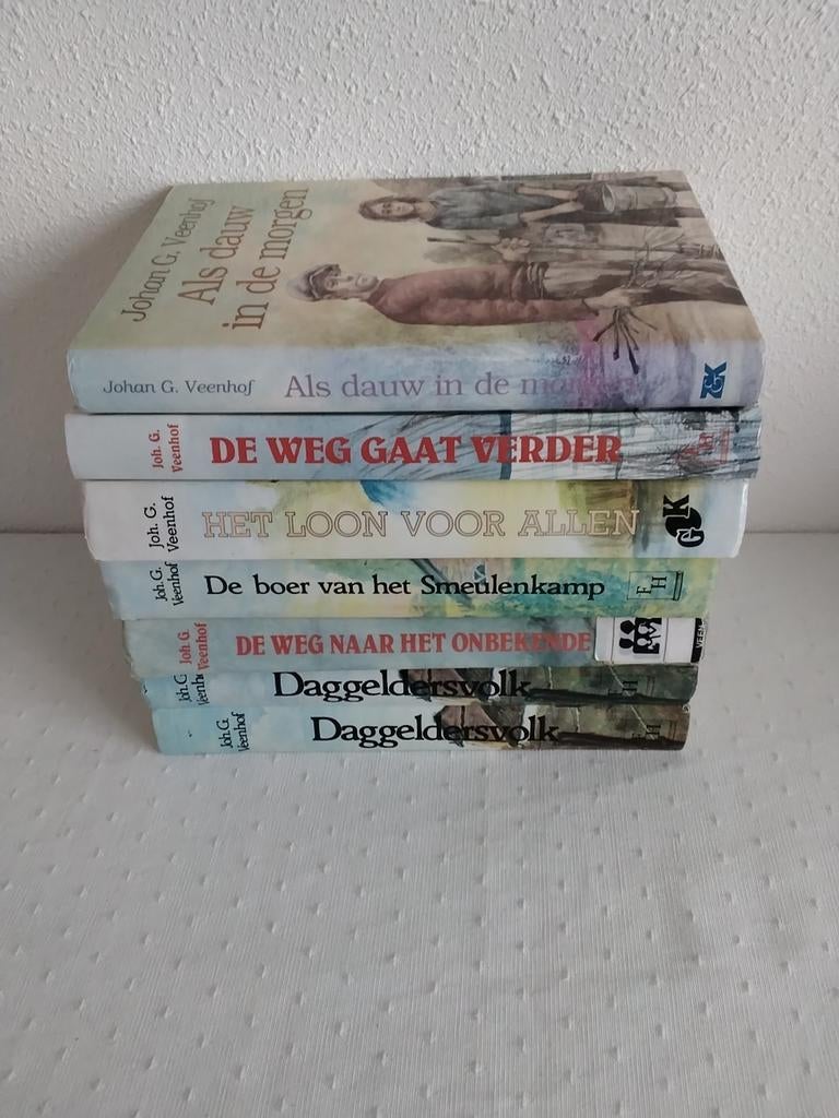 7x Johan.G.Veenhof, Boeken, Ophalen of Verzenden, Gelezen, Noord-Brabant