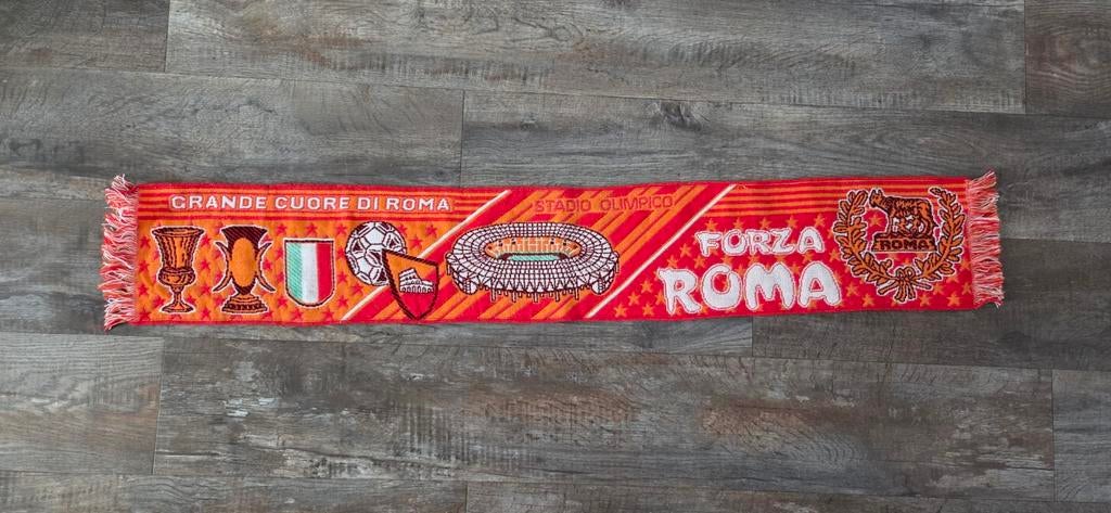 Sjaal AS Roma, Ophalen of Verzenden, Zo goed als nieuw, Buitenlandse clubs, Vaantje of Sjaal