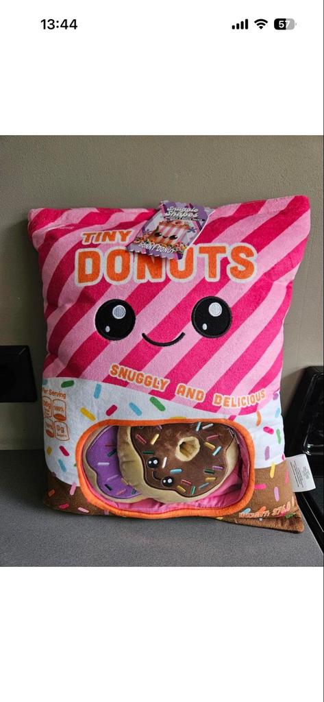 Snuggle Shapes Tiny Donuts Kussen met knuffels, Ophalen of Verzenden, Zo goed als nieuw, Jongen of Meisje