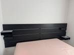 Hoofdbord met opbergvakken, zwart, 265 cm breed, Huis en Inrichting, Ophalen, Zo goed als nieuw