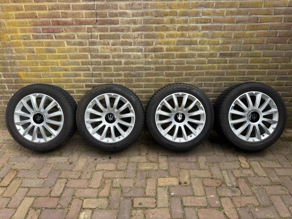 Originele Maserati Ghibli velgen 5x114.3, Auto-onderdelen, Banden en Velgen, Ophalen, 18 inch, Gebruikt, Banden en Velgen
