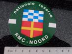 sticker nationale reserve rmc noord logo embleem leger, Verzenden, Zo goed als nieuw, Bedrijf of Vereniging