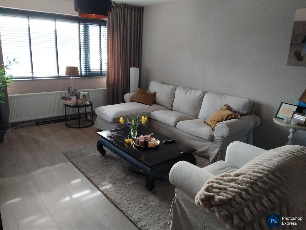 IKEA Ektorp Chais Longue en Fauteuil - Crème, Huis en Inrichting, Banken | Sofa's en Chaises Longues, Gebruikt, Driepersoons, Ophalen of Verzenden