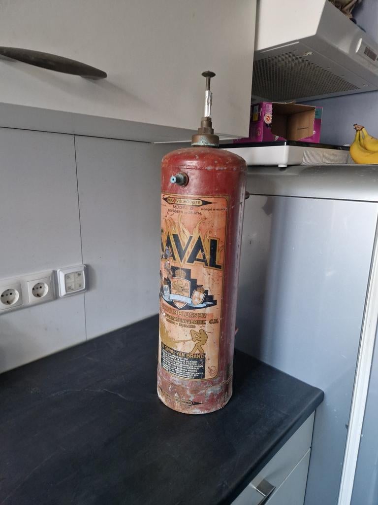 Saval model B Brandblusser  antiek decoratie, Antiek en Kunst, Ophalen of Verzenden