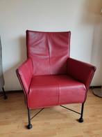 Montis Charly fauteuil - Rood leer, Ophalen, Gebruikt, Leer, Modern design