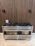 Mooie Rvs Boretti Fornuis 150 cm breed (Gratis bezorgen), 5258sh, Gebruikt, Ophalen of Verzenden, Energieklasse A of zuiniger