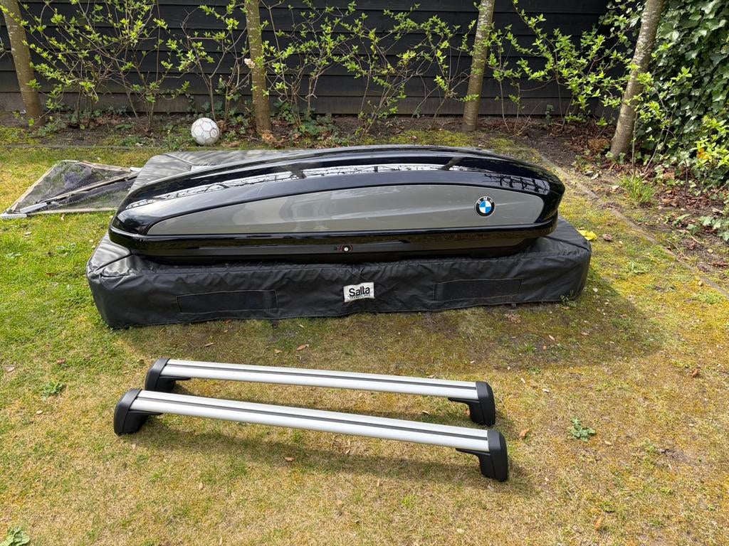 Originele BMW dakkoffer 320 liter + Dakdragers BMW X5, Auto diversen, Dakkoffers, Zo goed als nieuw, Ophalen