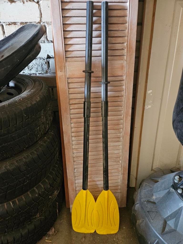 Roeispanen / Peddels - Set van 2, Watersport en Boten, Peddels, Ophalen, Gebruikt, Dubbelbladige peddel