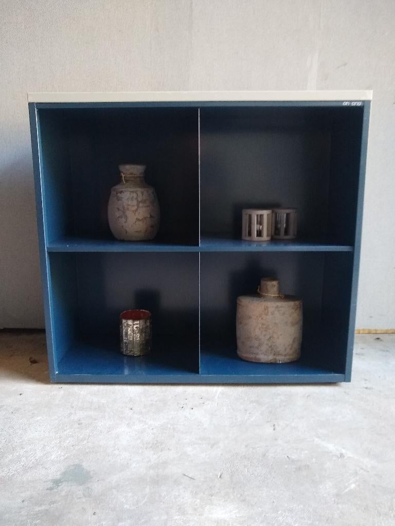Industriële stalen vakkenkast boekenkast archiefkast Ahrend, Gebruikt, Minder dan 100 cm, 25 tot 50 cm, 50 tot 100 cm