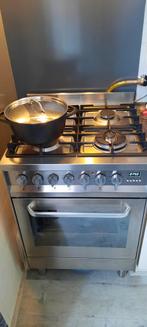 Gasfornuis met Eletrische Oven "Ariston", Ophalen, 60 cm of meer, 4 kookzones, Inductie