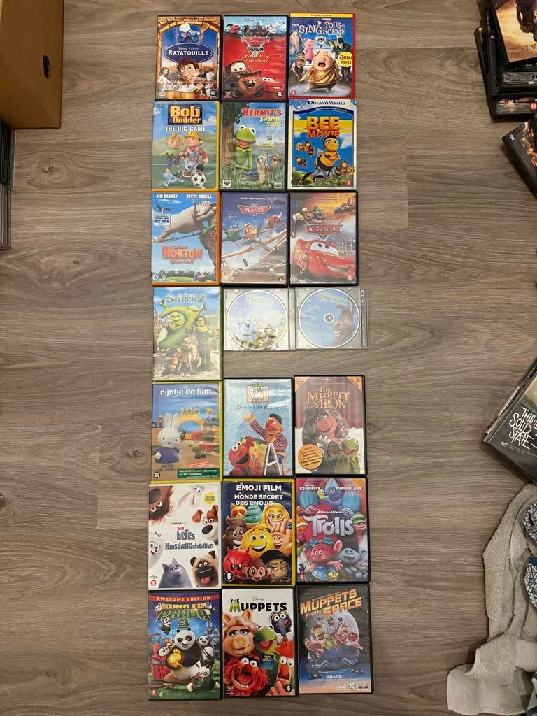 DVD's Shrek, Cars, Planes, Trolls etc., Avontuur, Gebruikt, Alle leeftijden, Ophalen of Verzenden