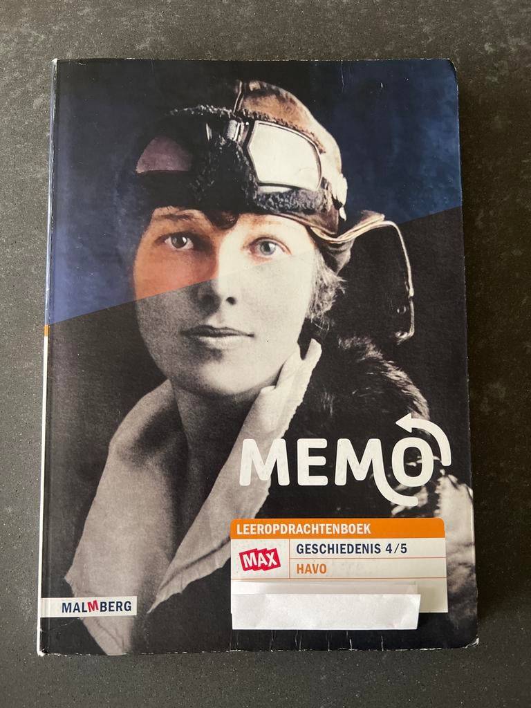 Memo Geschiedenis 4/5 HAVO - Leeropdrachtenboek, Ophalen, Zo goed als nieuw, HAVO, Geschiedenis
