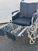 Rolstoel verstelbare beensteunen tot recht vooruit, Hydrolisch verstelbare beensteunen recht vooruit, Excel hydrolische beensteunen