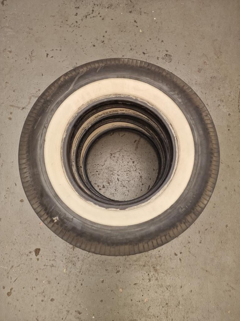 3 Firestone klassieke whitewall banden 6.50-6.70-15, Auto-onderdelen, Ophalen, Nieuw